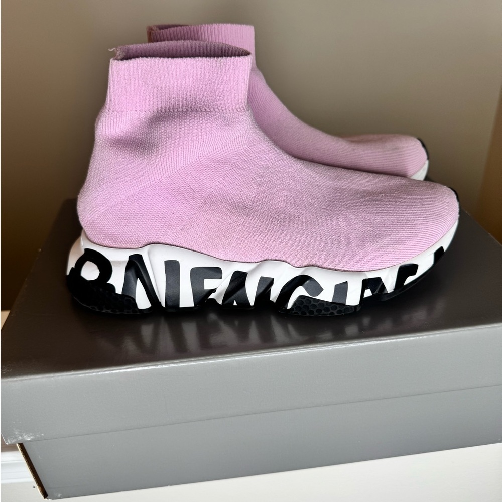 Balenciaga Light Pink Sock Sneakers